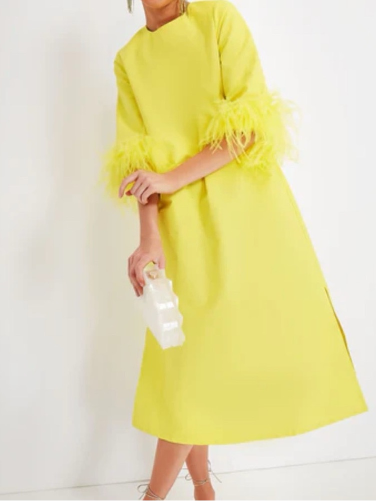 Tuckernuck Citron Feather Jamie Dress